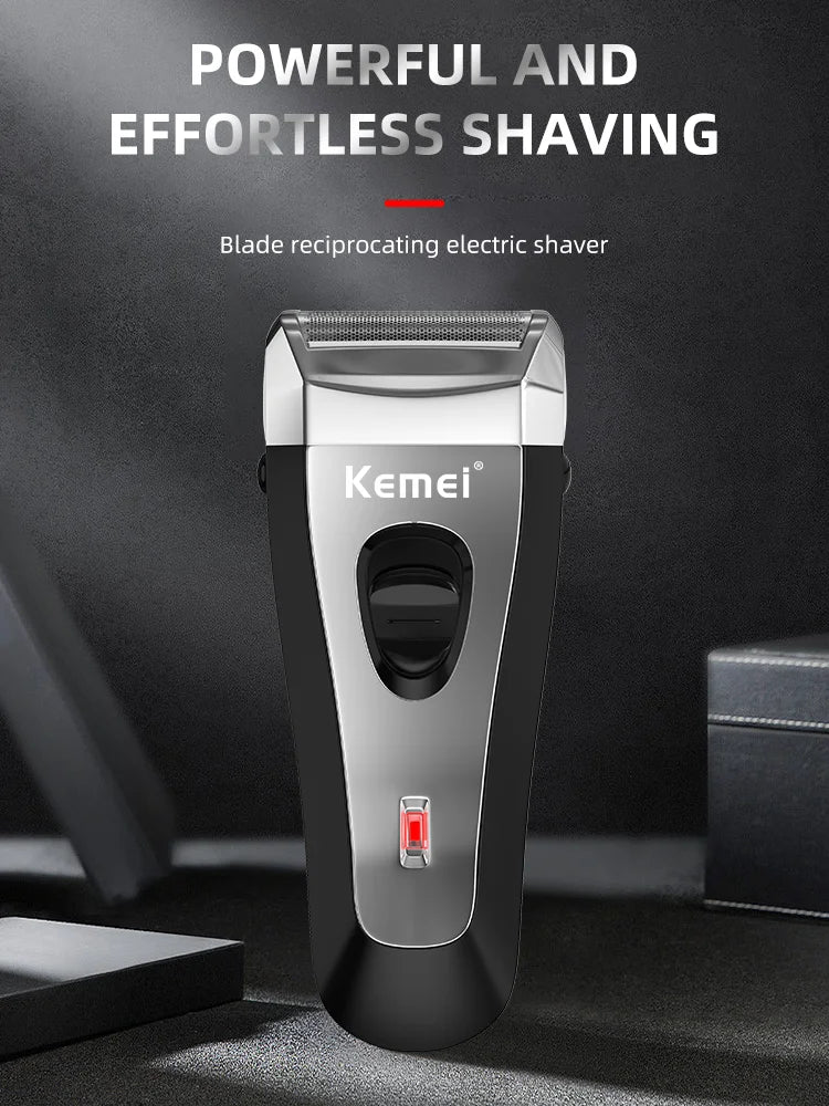 Kemei Professional Electric Shaver Portable Foil Razor USB Rechargeable Beard Trimmer Beard Shaving Machine for Men KM-9038