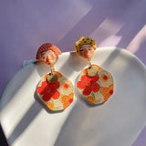 Top Sale Fashion Colourful Dangle Earrings for Women Accessories Stud Earring Y2K Pendientes New In Resin Earings