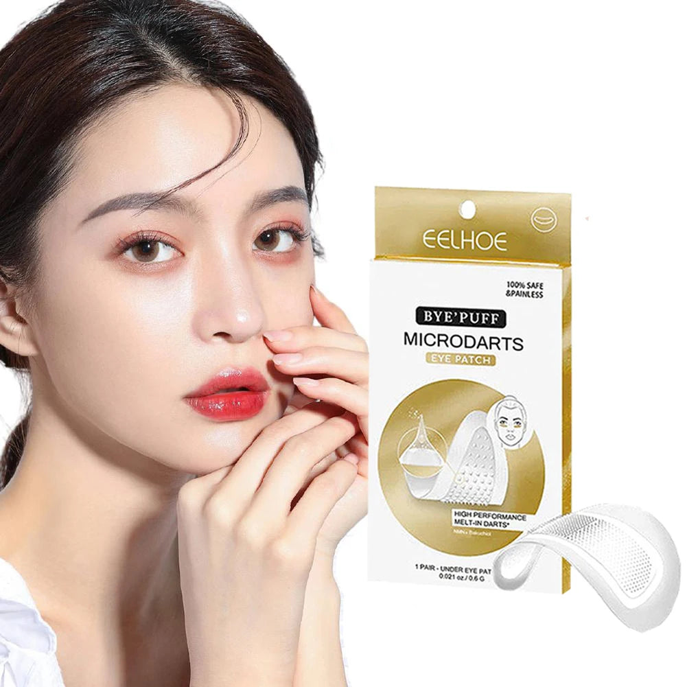 5 Pairs Hyaluronic Acid Microneedle Eye Patches For Dark Circles Moisturizing Under Eye Gel Pads Skin Care