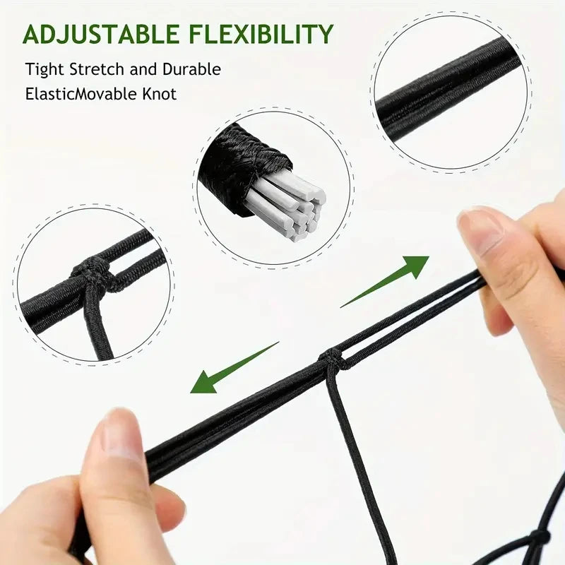 With 4 Elastic Trellis Netting Hooks Heavy-Duty Plant Flexible Hydroponics Support for Indoor PlantsFlexible Hydroponics Support