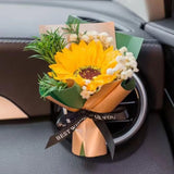 Dried Flowers Bouquet Car Perfume Air Vent Clip Mini Creativity Car Flower Accessories Eternal Bouquet Interior Ornament W1H7