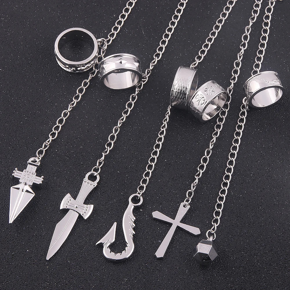 Anime Hunter Five Finger Chain Bracelet Kura pika Cosplay Props Contract Chain Fans Gift For Men Women Jewelry Accessories