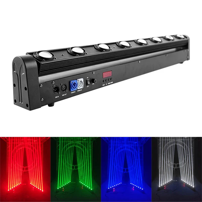 LED Beam 8x12W RGBW 4 in 1 Moving Head Light DMX512 Control For DJ Disco Bar KVT Party Stage Equipment