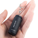 LED Torch Lamp USB Rechargeable Mini Pocket Keychain Keyring for Outdoor Camping Flashlight Waterproof