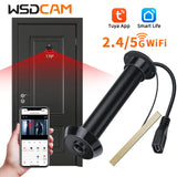 Wsdcam 1080P Mini Peephole Night Vision Door Eye WiFi Home Security Camera Motion Detection Door Viewer