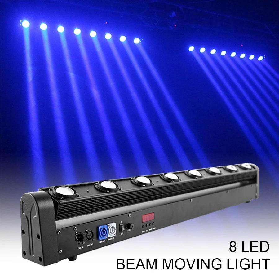 LED Beam 8x12W RGBW 4 in 1 Moving Head Light DMX512 Control For DJ Disco Bar KVT Party Stage Equipment