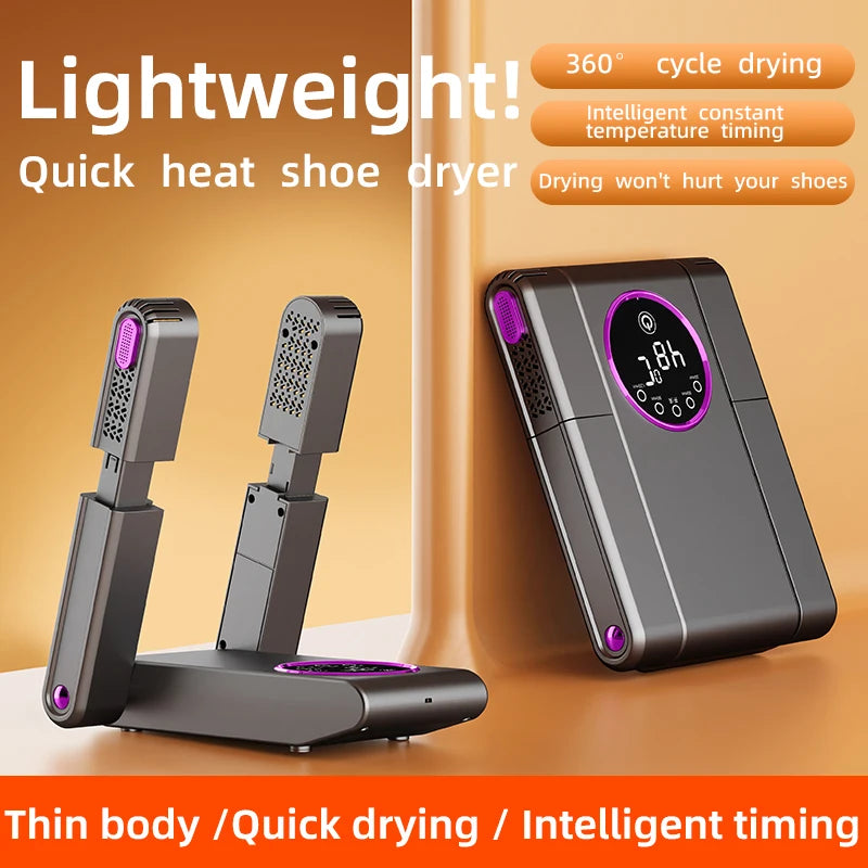 Timer Shoe Dryer Adjustable Dryer Quick Drying Deodorizing Sterilizing Intelligent Shoe Dryer Household Shoe Warmer Heater