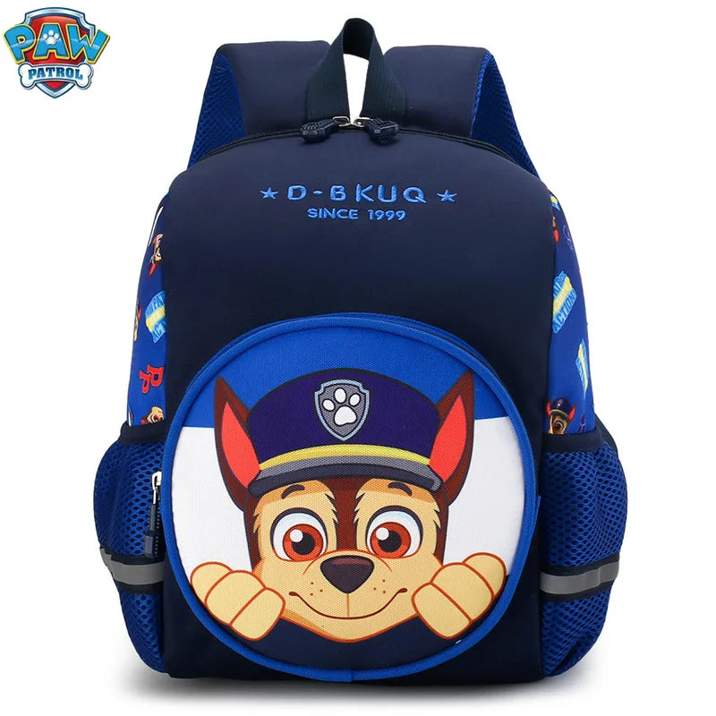 حقيبة ظهر Paw Patrol Spiderman Bagpack Chase School Bag Skye حقائب كتف مزدوجة للفتيات والأولاد حقيبة تخزين للسفر هدية أنيمي للأطفال