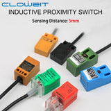 Cloweit SN04/SN05/PS-05/PL-05/TL-Q5M/TL-W5/GKB-M0524 5mm Metal Detection Limit Switch 6-36v Inductive Proximity Sensor Switch