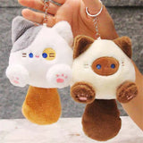 2025 New Cartoon Cat Doll Plush Pendant Creative Hangings Ornament Key Pendant Bag Accessories Bag Pendant Car Keys Accessories