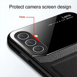 Custom Name Camera Protective Leather Case For Sumsung S23 S22 S21 Ultra Plus S20FE A54 A53 A52 A73 A72 A34 A33 A32 A22 A14 5G