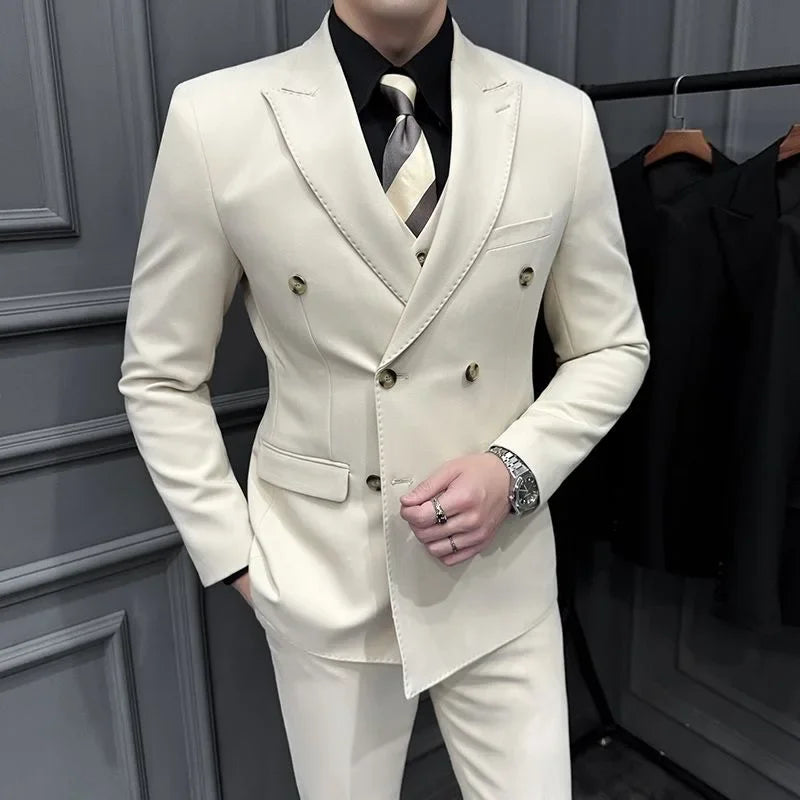 Suit men's suit wedding dress men's casual groom suit men's jacket formal wear