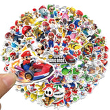 10/30/50/100pcs Anime Cartoon Super Mario Bros Game Sticker Skateboard Bicycle Guitar Laptop Phone Motorcycle Waterproof Sticker