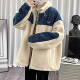 Trendy Woolen Jacket For Men Loose Fit Cotton Coat Versatile Style Casual Youthful Style Winter Warm Comfortable Outerwear