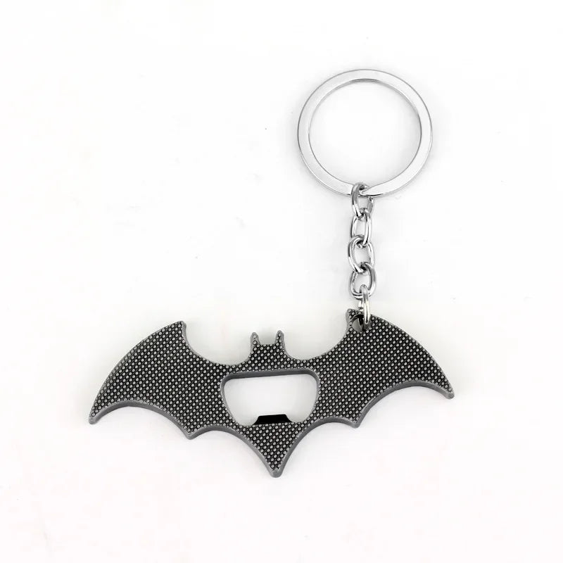 Creative Bat Shaped Beer Opener Keychain Alloy Bag Pendant Gifts for Boyfriend Cute Groomsmen Gifts Present Two Colors Available