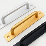 Aluminium Alloy Door Handle Furniture Balcony Sliding Door Punch-Pulls Closet Furniture Hardware Kitchen Handle