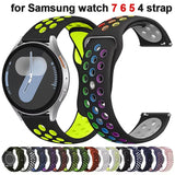 20mm 22mm Silicone Strap for Samsung Galaxy Watch 7 6 5 4 40/44mm 6Classic 43/47mm GearS3 Bracelet for Huawei 3 4Pro GT3/2e Band