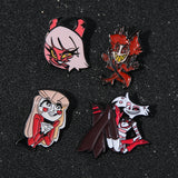 31 Styles Anime Charlie Hotel Halloween Enamel Pins Villain Helluva Bosss Brooche Cosplay Props Badge Men Women Backpack Jewelry