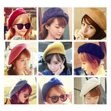 Fashion French Beret Caps for Women Girls Autumn Winter Berets Hats Trendy Street Style Plain Cap Wool Warm Women Hat