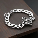 Fashion Vintage Witch Knot Chain Bracelet 316L Stainless Steel Nordic Vikings Celtic Knot Bracelets For Men Women Amulet Jewelry