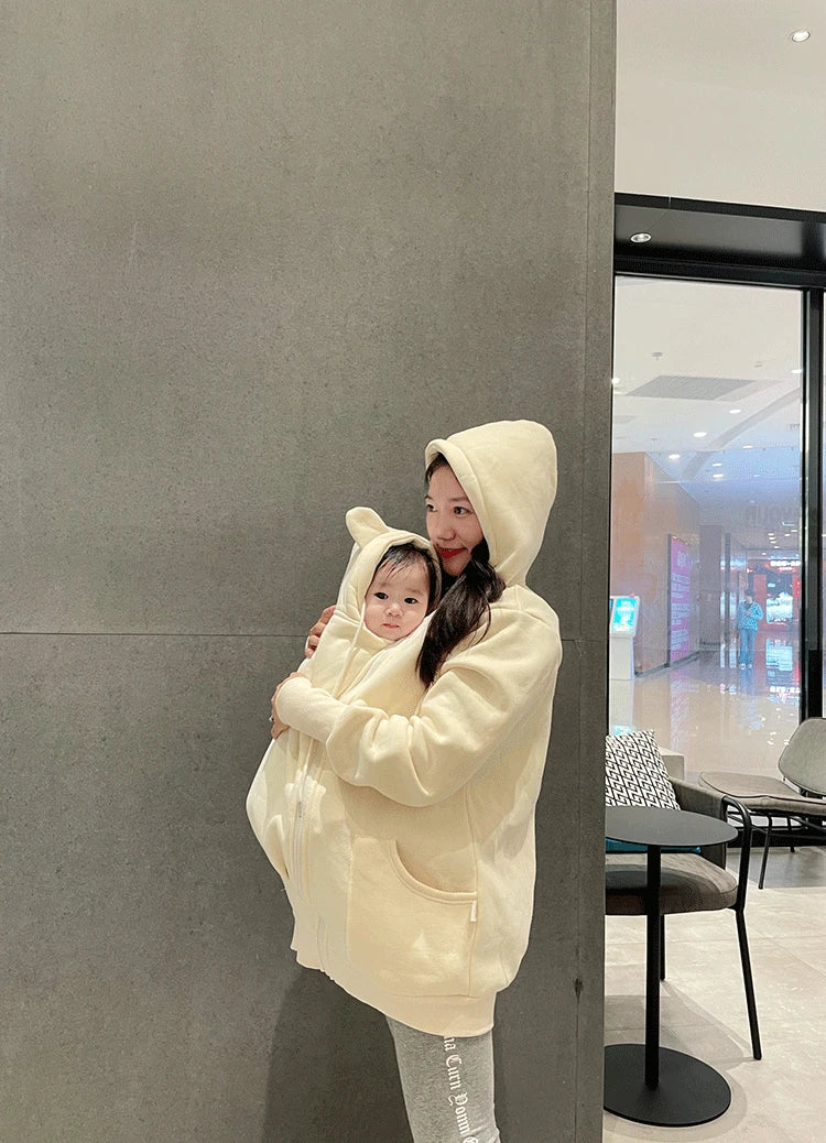 Winter Pregnant Clothes Maternity Baby Carrier Hoodie Sweatshirt Coat Winter Maternity Jacket Baby Shower Coat Baby Carrier Coat