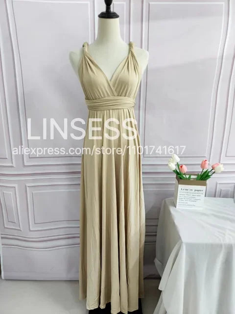 Rust Bridesmaid Dress Infinity Multiway Maxi Bridesmaid Dress Formal Wrap Wedding Evening Dress Wedding Cocktail Floor Length