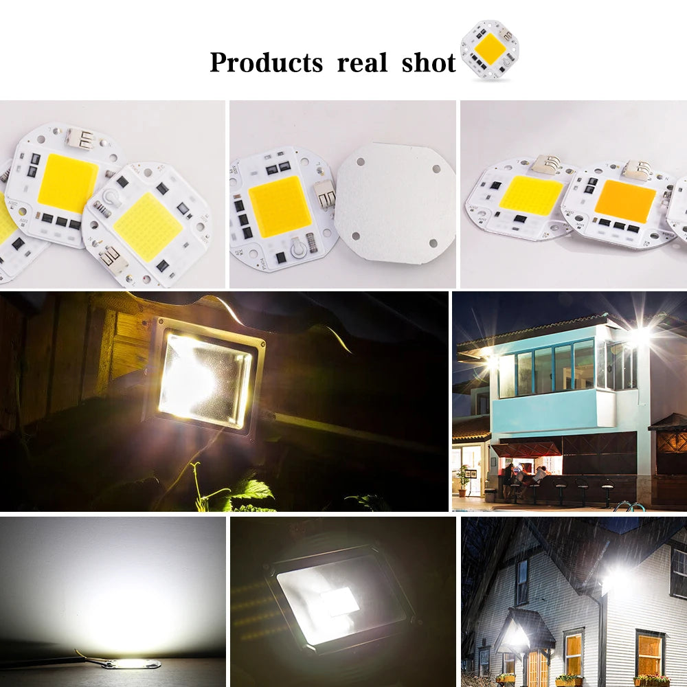 50W 70W 100W COB LED Chip High Power 220V 110V Smart IC No Need Driver LED Chip For Spotlight Floodlight Lampada DIY Lighting