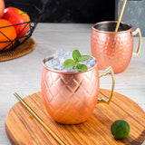 Steel Moscow Mule Mug 500ml Plated Beer Cup Cocktail Mug With Handle