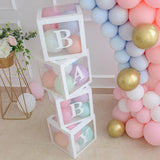 Adorable Gender Reveal Balloon Box Decoration for Boy or Girl Baby Shower to Celebrate Your Baby's First Year. Create the Perfec