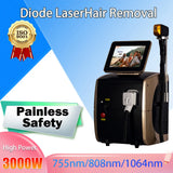 Profession 808nm Diode Hair Removal Machine 3000W Ice Platinum Painless Permanent Epilator Skin Rejuvenation For Salon