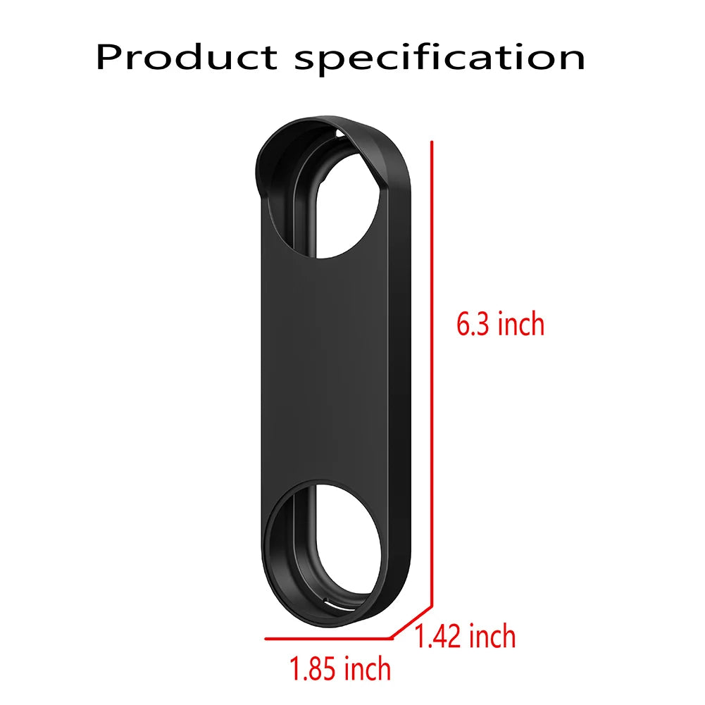 For Google Nest Doorbell Wired 2nd Gen Silicone Cover Waterproof UV Weather Resistant Protective Cover Doorbell Skin Case