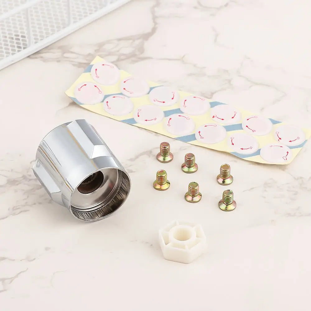 Multi-size Faucet Switch Handle Dish Basin Knob Triangle Valve Small Spout Hot Cold Buttons Quick Open Valve Bathroom Fittings