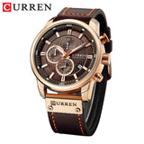 ساعة CURREN Fashion Date Quartz للرجال من أفضل العلامات التجارية الفاخرة للرجال ساعة كرونوغراف رياضية للرجال ساعة يد Hodinky Relogio Masculino