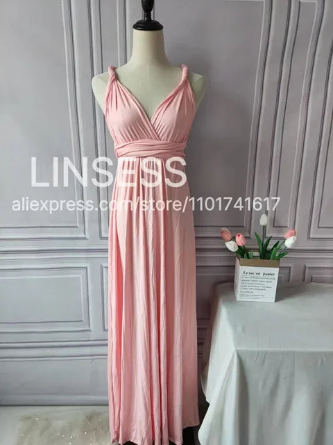 Rust Bridesmaid Dress Infinity Multiway Maxi Bridesmaid Dress Formal Wrap Wedding Evening Dress Wedding Cocktail Floor Length