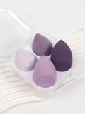 4 件套 Beauty Eggs Set Seamless Smudging More Hygienic Prevents Bacteria Buildup Create a Flawless Makeup Look Beauty Egg Case