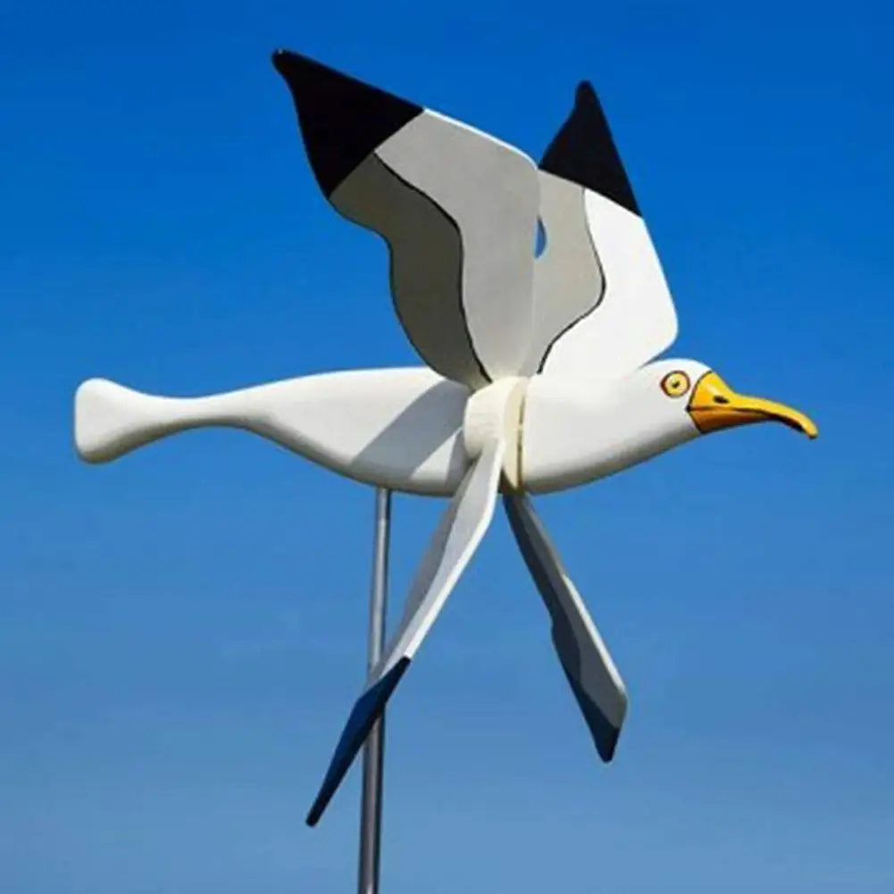 Seagull Windmill Garden Decoration Pinwheels, Decorative Stakes, Wind Turners, Tires, Flying Bird Series