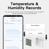 Tuya WiFi Temperature Humidity Sensor With External Probe for Smart Home Hygrometer APP Monitoring For Plants Aquarium Winery