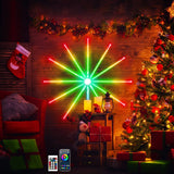 Firework Strip Lights Remote App Control Festoon Lamp Music Sync For Living Room Christmas Indoor Party Decor Smart Fairy Light