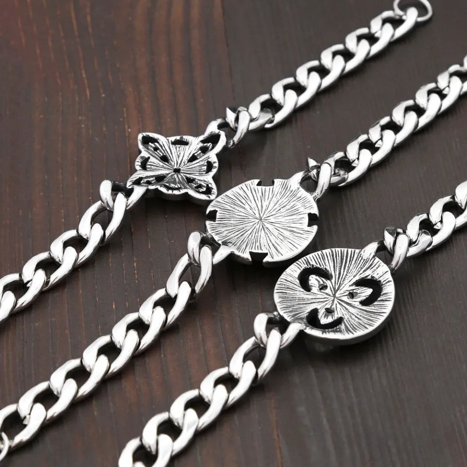 Fashion Vintage Witch Knot Chain Bracelet 316L Stainless Steel Nordic Vikings Celtic Knot Bracelets For Men Women Amulet Jewelry