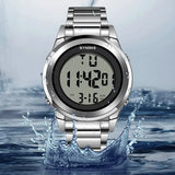 SYNOKE Top Brand Luxury Stainless Steel Alarm Hour For Mens Watches Fashion LED Men Digital Wristwatch Waterpoof