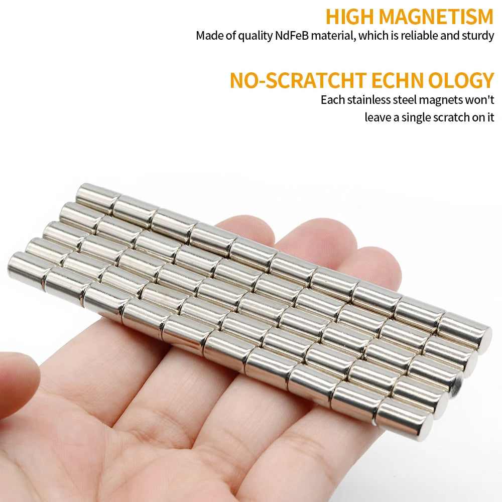 2/5/10/20/50/100Pcs Small Round Magnet 6x10 Neodymium Magnet N35 6mm x 10mm Permanent NdFeB Super Strong Powerful Magnets imans