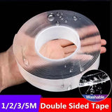 Double-Sided Adhesive Tape Super Strong Tape Transparent Reusable Waterproof Tapes Heat Resistance Bathroom Home Supplies