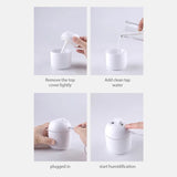 Xiaomi Mini Air Humidifier 250ML With USB Essential  Aroma Oil Diffuser LED Night Lamp For Home Car Ultrasonic Mute Mist Maker