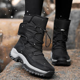 Women Snow Boots Platform Winter Boots Thick Plush Heels Waterproof Non-slip Boots Fashion Winter Shoes Warm Fur Botas mujer