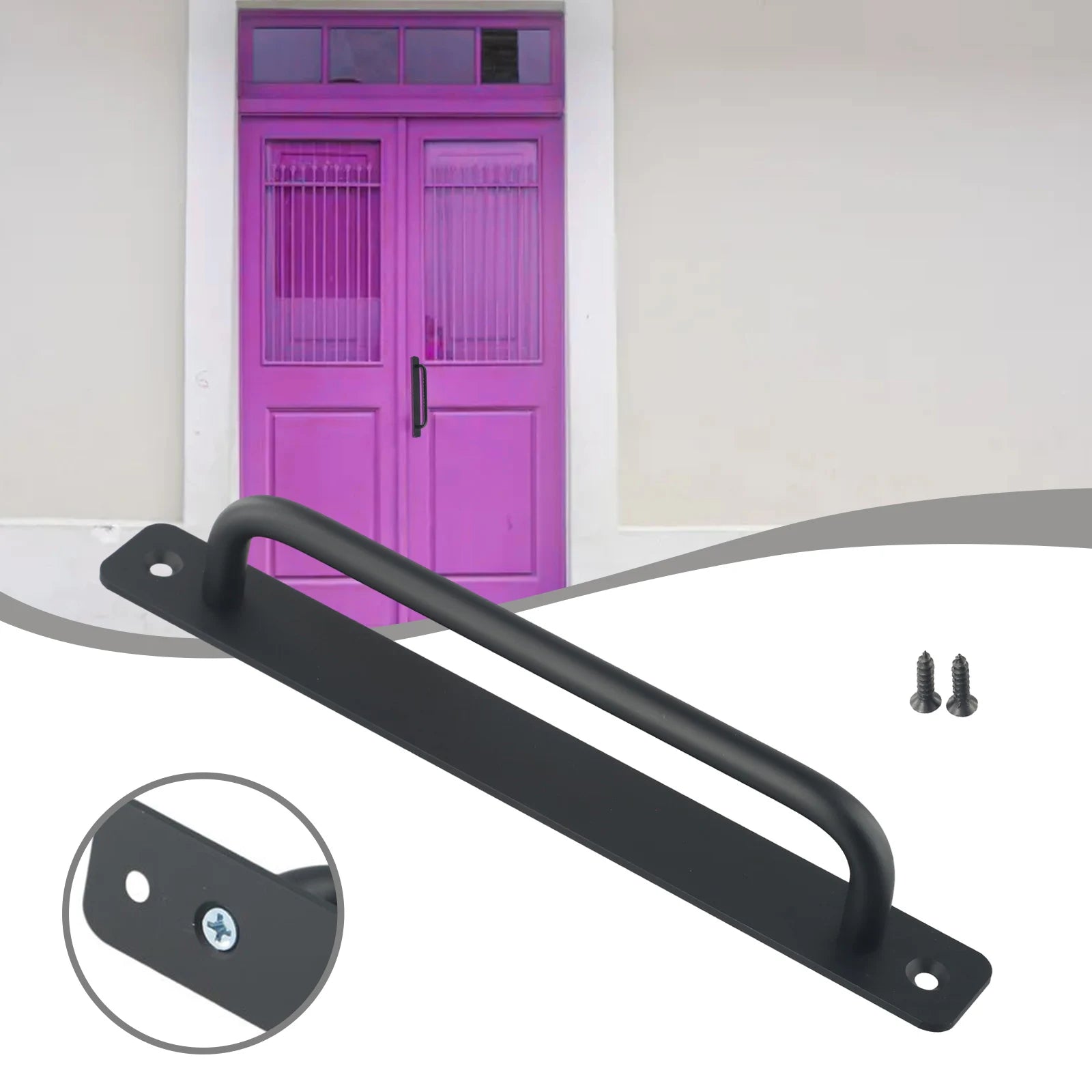 Aluminium Alloy Door Handle Furniture Balcony Sliding Door Punch-Pulls Closet Furniture Hardware Kitchen Handle