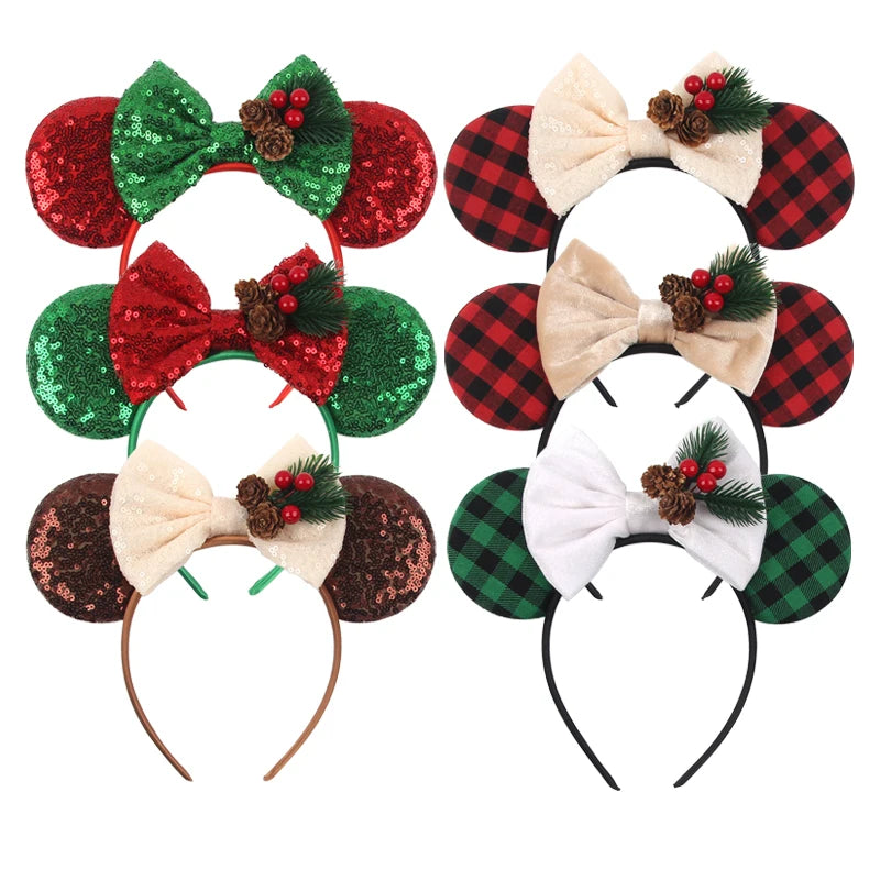 Nieuwe Disney Hoofddeksels Mickey Cartoon Haarband Christmas Cosplay Diy Haar Accessoires Hoofddeksels Groothandel Hot Festival