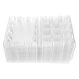 50 Pcs Quail Egg Tray Organizer Plate Kitchen Disposable Serving Trays Storage Plastic Pallets Container Carton