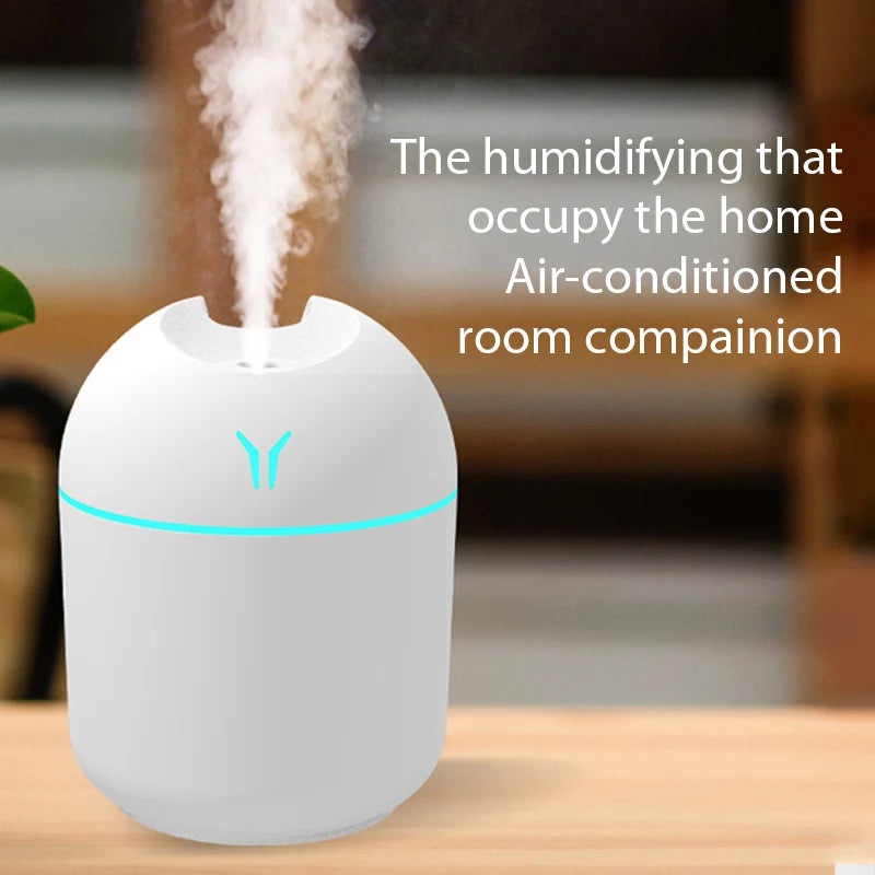 Xiaomi Mini Air Humidifier 250ML With USB Essential  Aroma Oil Diffuser LED Night Lamp For Home Car Ultrasonic Mute Mist Maker