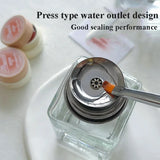 180ml Push Down Glass Empty Pump Dispenser Nail Polish Alcohol Makeup Remover Clear Refillable Bottle Liquid Refillable Bottle