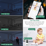 Tuya 4MP Dual Lens WiFi Camera Indoor Wireless Security Surveillance Camera Smart Home Auto Tracking Baby Monitor CCTV IP Camera